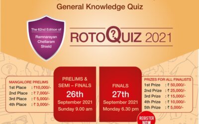 ROTOQUIZ 2021 on Prelims  & Semi Finals on – Sunday 26th September 2021 & Finals on Monday 27th September 2021